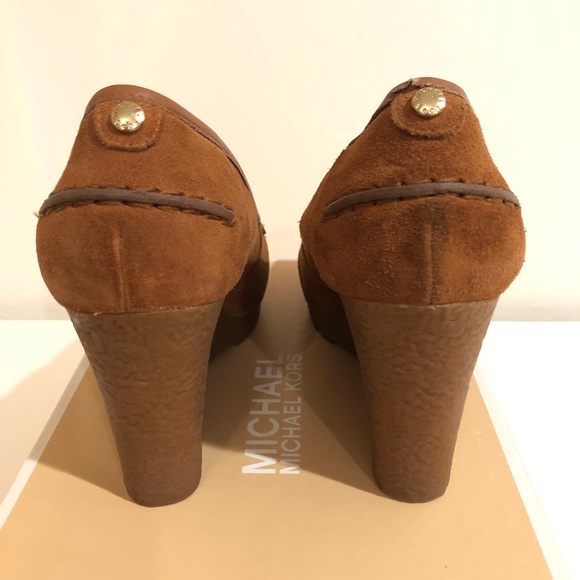 Michael Kors Walnut Suede Rory Loafer Size 9 - Picture 3 of 9
